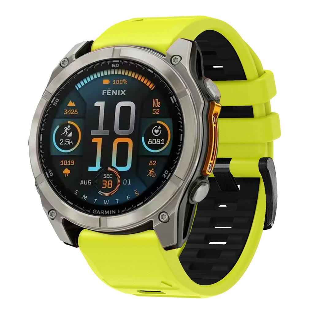 QuickFit  22/26mm Silicone Strap For Garmin Fenix 8 51MM E 47MM 7X 7 Epix Pro 6X 6 5X 5 Plus Instinct 2 2X Enduro 3 2 Watch Band