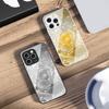 Gradient Crystal Rose For iPhone 16 E 15 14 13 Plus 12 mini 11 Pro Max XR Xs Max 16E X 7 8 6 6S 2022 Tempered Glass Phone Case