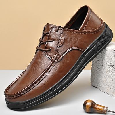 Herren Freizeit Schnürleder Schuhe Elegant Business Oxford