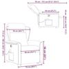 VidaXL Fauteuil inclinable de massage électrique Taupe Tissu 3303171