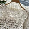 French Style Elegant Women's Lace Top & High-Waisted Skirt Set