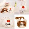 Cute Animal Plush Crossbody Bag With Polyester Fleece For Daily Use And Travel