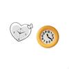 Acrylic Heart Shape Wall Clock with Quiet Movement And Contemporary Analog Design for Study Room