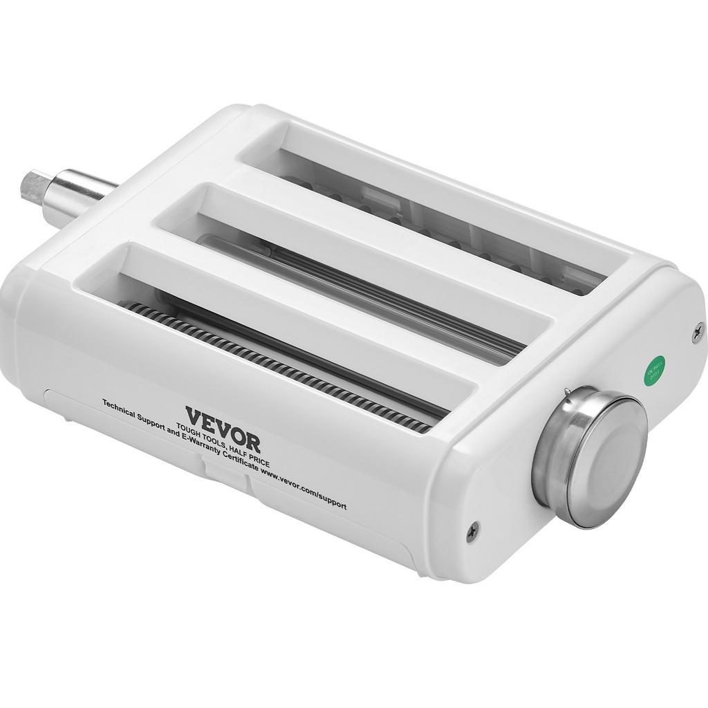 VEVOR Pasta Attachment for KitchenAid Stand Mixer, 3-IN-1 Stainless Steel Pasta Roller Cutter Set Including Pasta Sheet Roller
