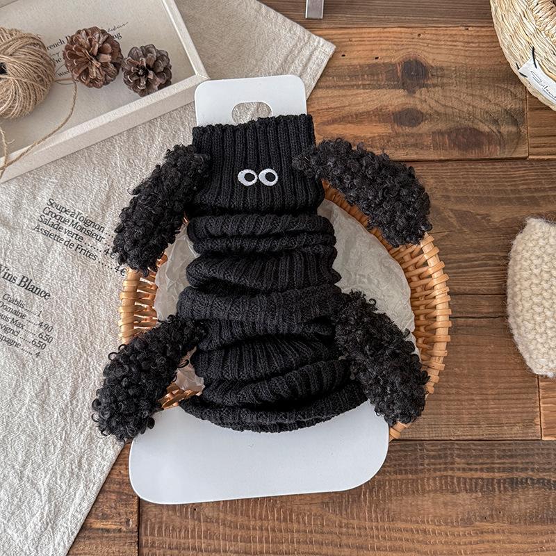 Girls' Korean Style Puppy Ear Leg Warmers - Cute, Warm, Autumn/Winter Calf Socks & Boot Covers