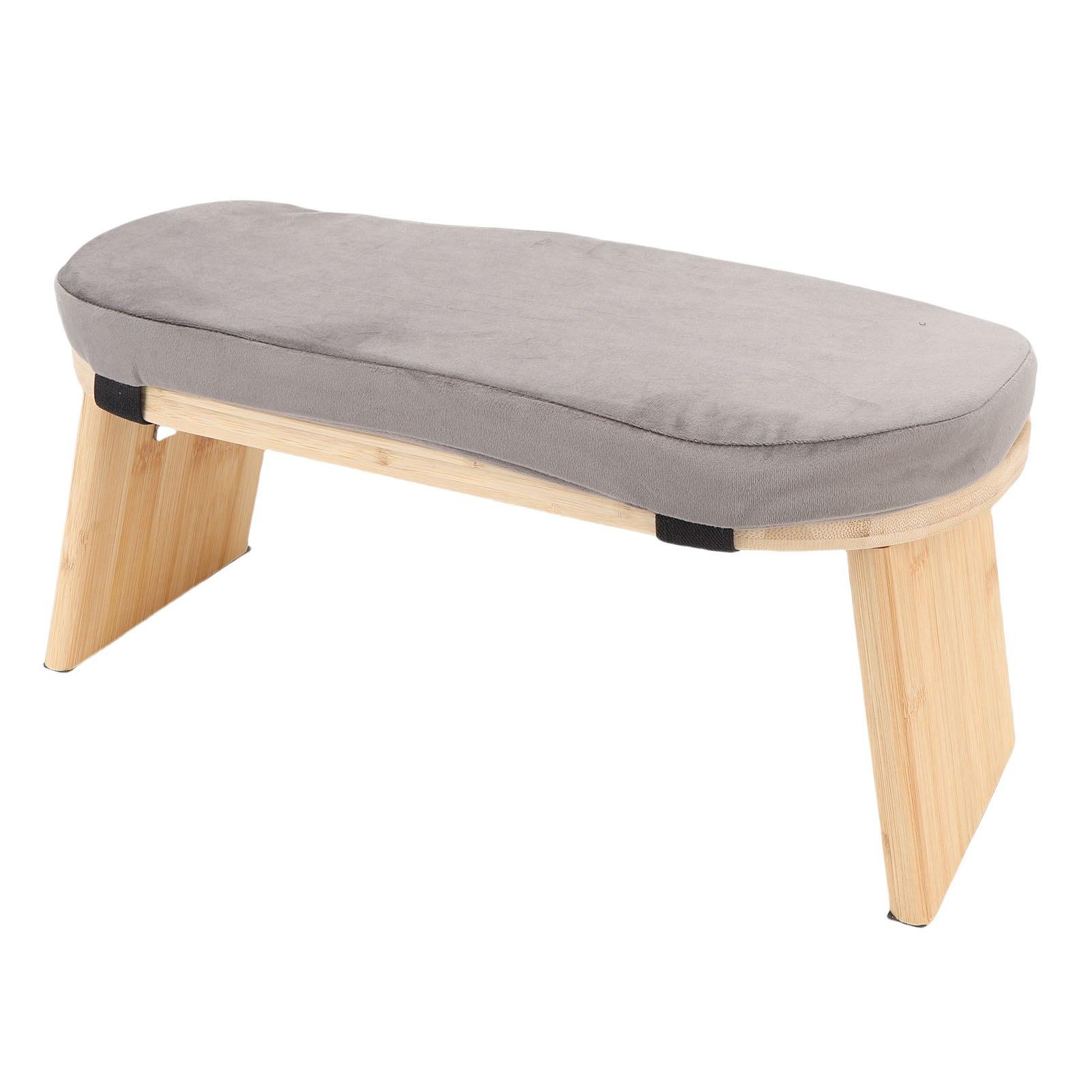 Деревянная скамья для медитации Эргономичная Разборная Коленопреклоненная скамья для медитации Мягкая подушка для   с сумкой для переноски