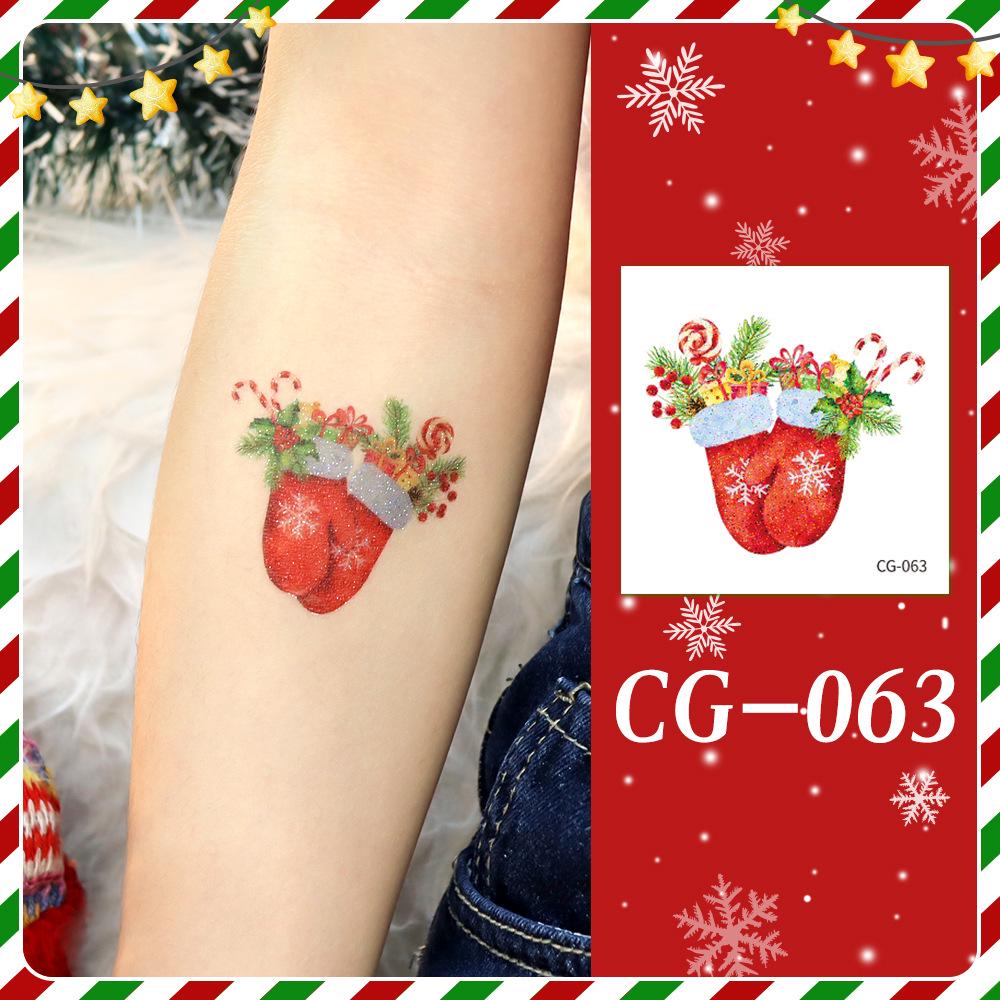 Ruikalong Christmas Cartoon Temporary Tattoo Stickers for Face and Arms