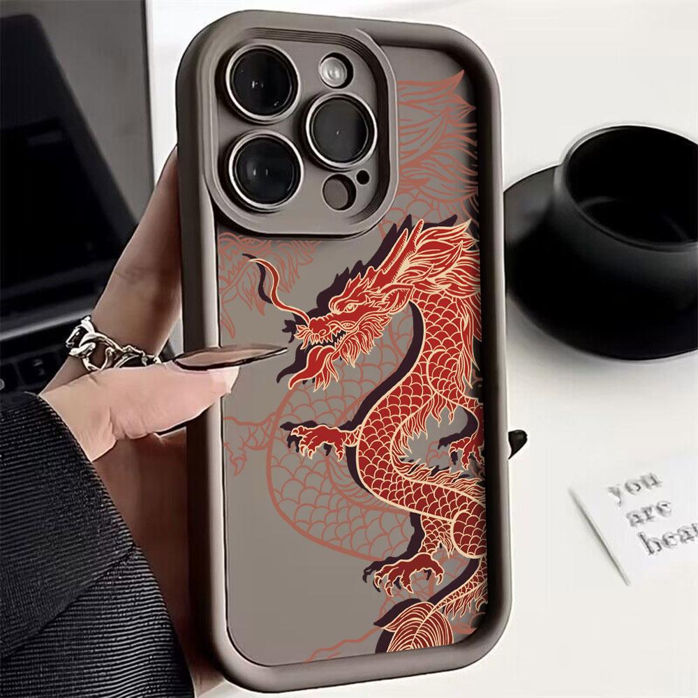 Luxury Fashion East Dragon Phone Case For OnePlus 12 12R 11 11R 10R 8T Nord CE Ace 2 3 4 Lite 4G 5G Soft Silicone TPU Back Cover