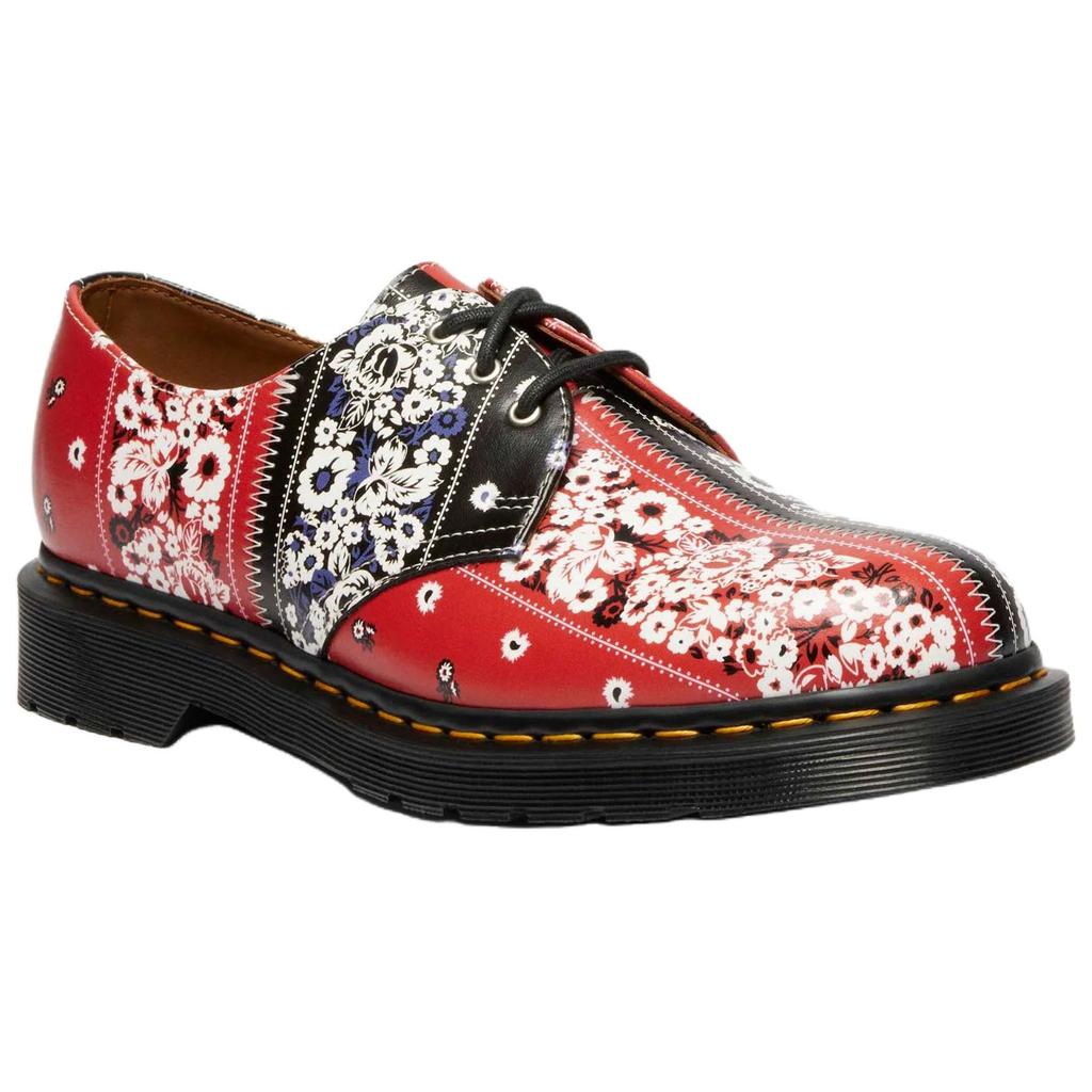 Dr. Martens 1461 Nomarhythm Leather Minimalist Fashion Durable Low-Top Casual Shoes Unisex Casual Shoes Red Black 42733100