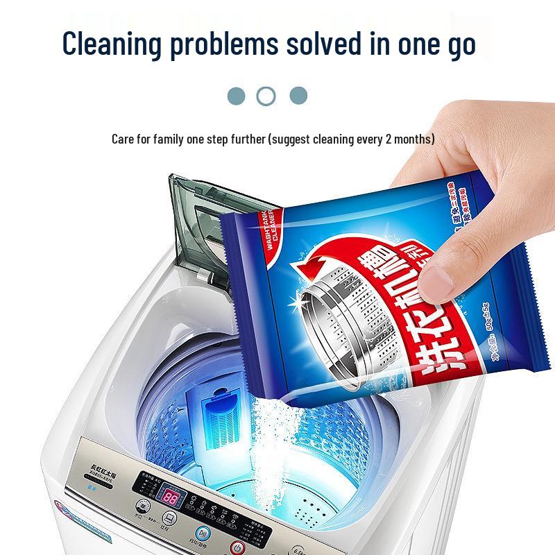 Powerful Oxygenating Washing Machine Tub Cleaner & Deodorizer - Automatic Drum Stain Remover