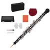Btuty Professional Oboe C Key Style Pure Gold Plated Keys Oboe Reed Woodwind Instrument with Gloves Leather Case Carry Bag Cleaning Cloth Mini