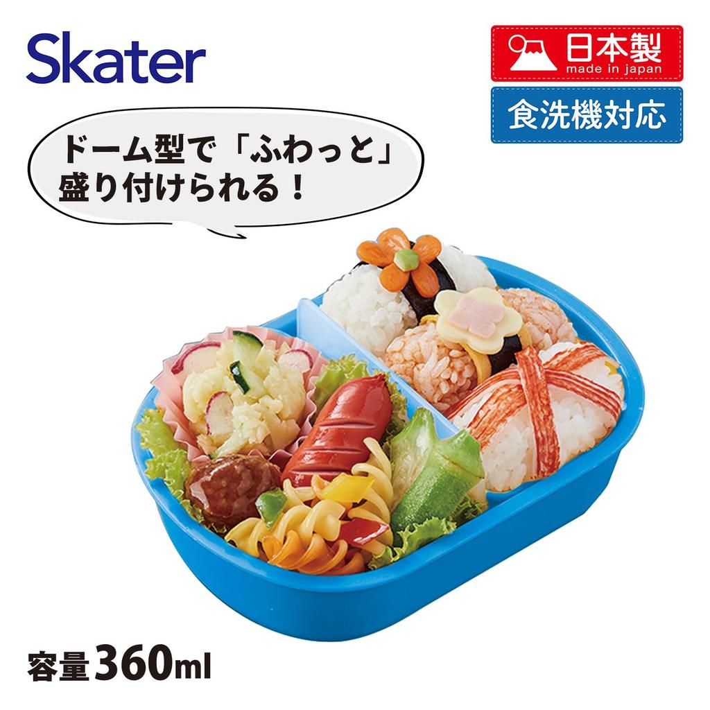 Skater Bento Fluffy Serving Single Made in Dishwasher and Microwave Disney Lilo Stitch 26 Boys and Kids' Box, Capacity, Tier, 360ml, Japan, Safe, &