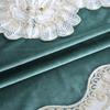 New Light Luxury Tablecloth Suede Plate with Embroidered Diamond High-Grade Tablecloth Home Decorative Tablecloth