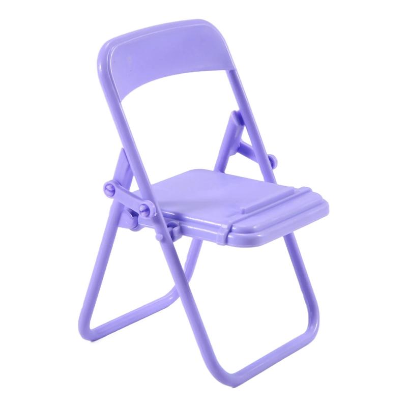 AEE2-Steve Cute Little Chair Mobile Phone Holder Desk Foldable Phone Stand Cell Phone Stand Holder For Desk фиолетовый