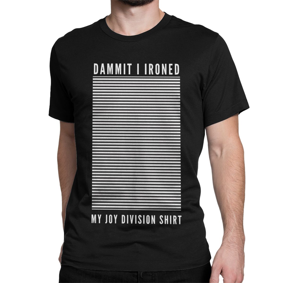 

Vintage I Ironed My Joy Division T-Shirts for Men Women Crewneck 100% Cotton T Shirt Rock Music Short Sleeve Tees Gift Idea Tops S
