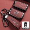 Zinc Alloy Leather Car Remote Smart Key Case Cover Holder Shell Bag For Honda Vezel City Civic Jazz BRV BR-V HRV Accessories FN9