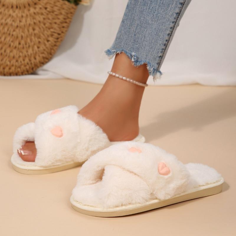 

Модные милые хлопковые мопсы Зимние новые с круглым носком, перекрестным ремешком, плюшевой мягкой подошвой, противоскользящие, износостойкие балетки 36