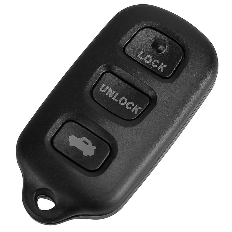 2pcs Black ABS 3+1 Buttons Remote Key Fob Shell Case Fit for Toyota 4Runner 2002-2009