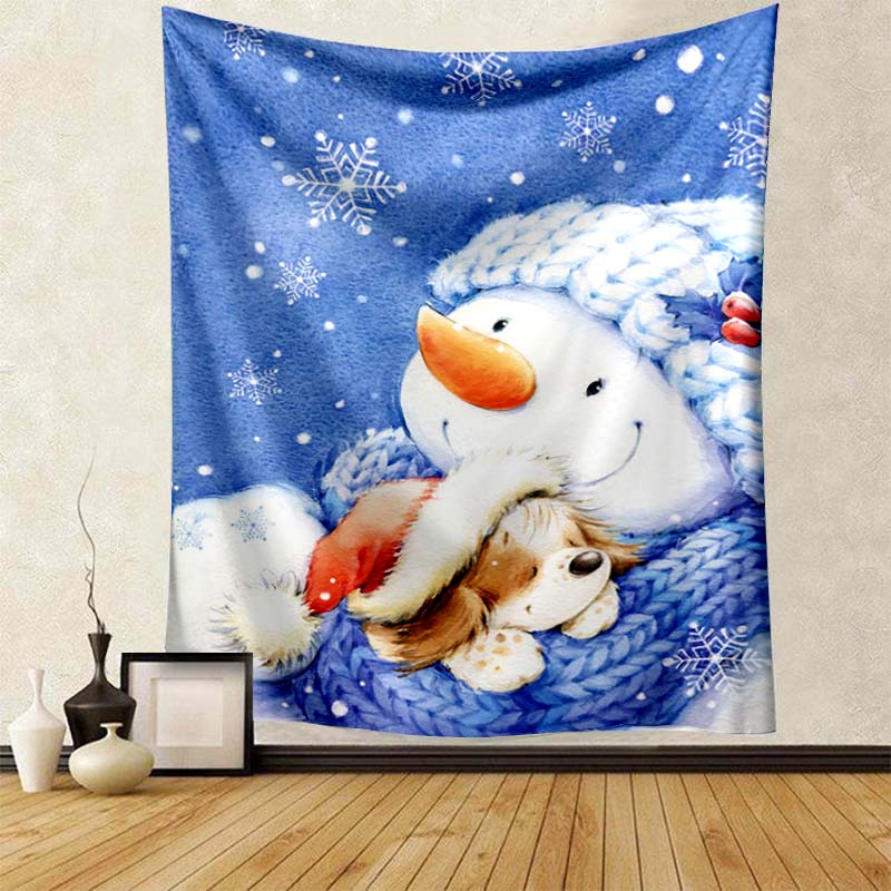 Beach Blanket Living Room Decoration Bedroom Background Cloth Santa Red Riding Hood Gnome Cute Tapestry Wall Hanging