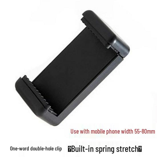 

360° Adjustable Phone Clip Holder for Tripod, Gimbal & Selfie Stands