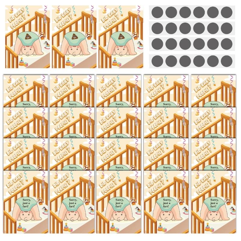 

Create a Memorable Baby Shower Party 24 Raffle Cards with Scratch Offs for Party Baby Shower Games 1