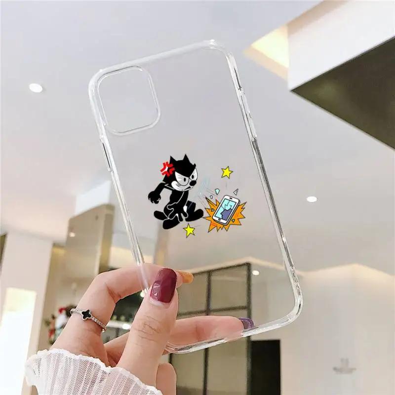 

Чехол для телефона RUICHI с рисунком «Кошки Феликс» MG для Samsung Galaxy S20 S21 S30 FE Lite Plus A21 A51S Note20, прозрачный корпус A30SorA50S