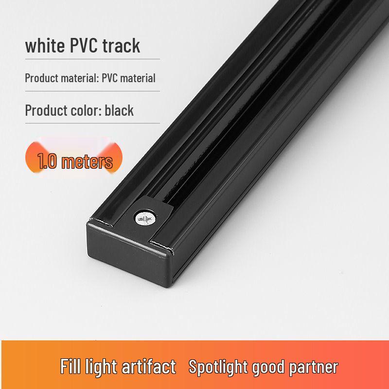 LED Spotlight Track Light Set with 1m & 0.5m Thickened Track and Connector Adapter