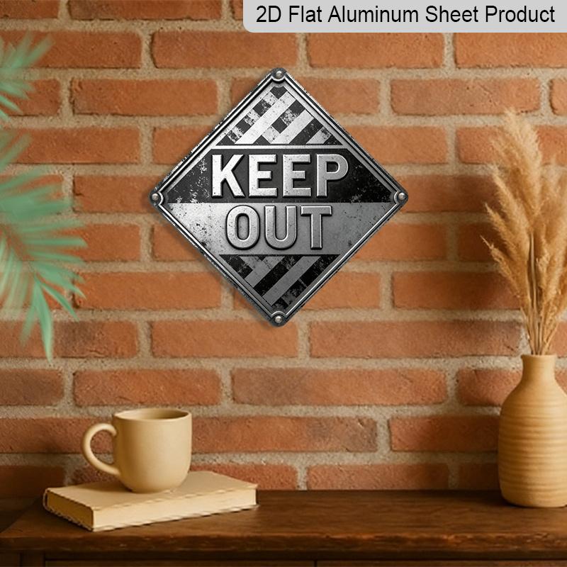 2D Flat - 1pc, Themed Around High Voltage, A Decorative Gift for A Friend, Vintage Metal Aluminum Sign, Suitable for Decorating Garages, Studios