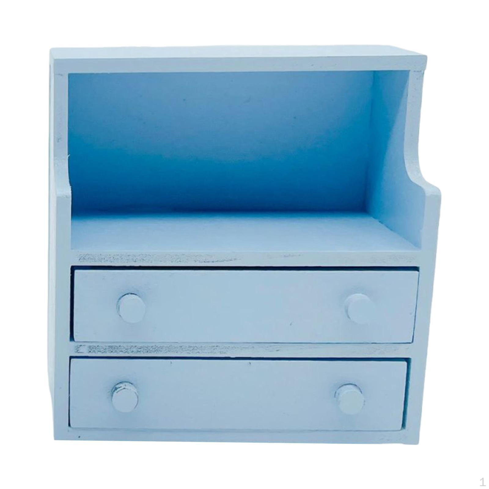 1/12 Dollhouse -Nightstand Miniature Furniture Accessories Pretend Play Toy