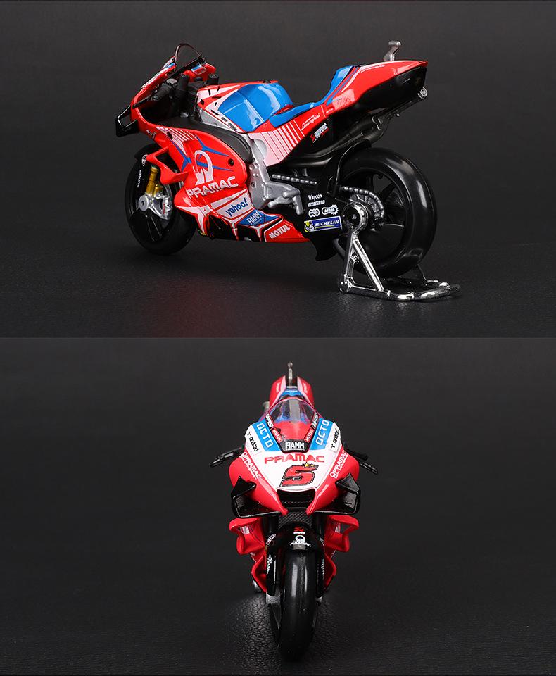 1:18 Scale 2021 Season Ducati, Honda, Yamaha Alloy Motorcycle Model Toy