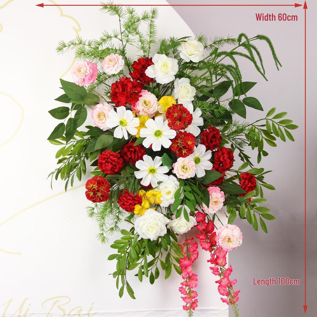 Mori Style Artificial Wedding Floral Aisle Decoration