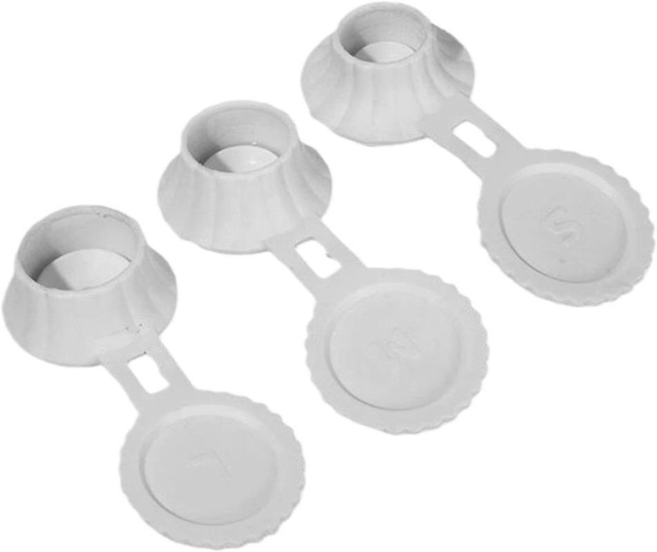 3 Stück Auslaufsicherer Flaschenverschluss mit Invertierung, für Shampooflaschen, Küchengewürzflaschen, Kunststoffflaschenabdichtung