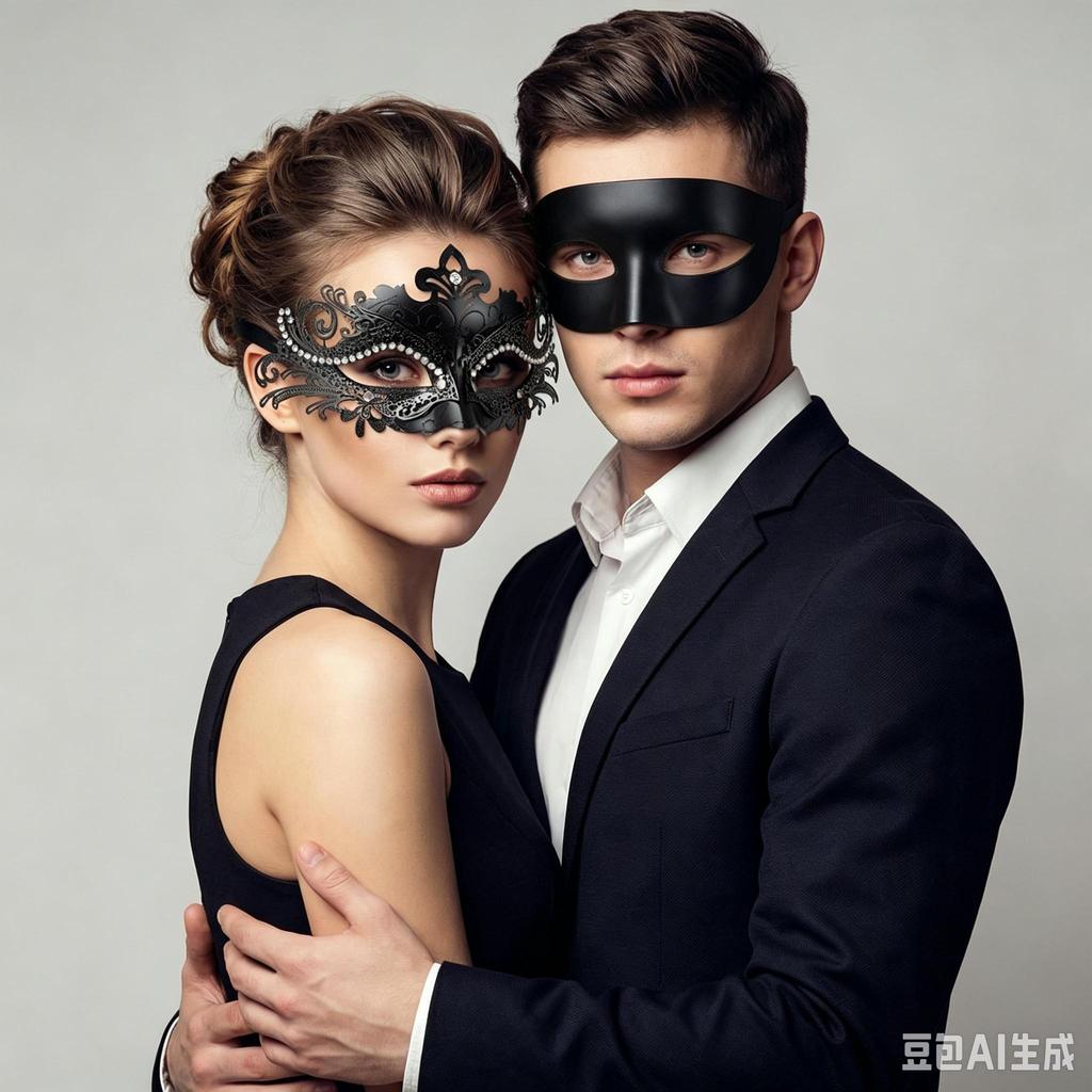 Maskenball-Masken-Set für Herren Damen, Halloween-Party-Kostümzubehör