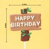 3D Jurassic Dinosaur Cake Decoration Tyrannosaurus Rex Triceratops Pterosaur Kids Happy Birthday Party Cake Ornaments Decoration