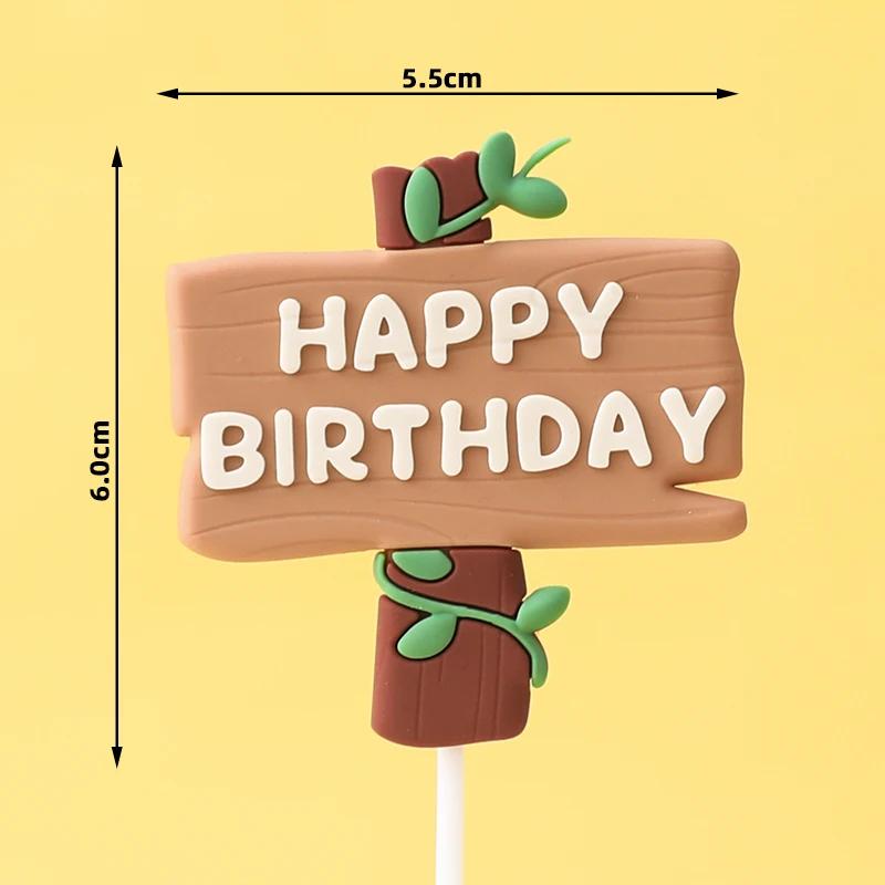 3D Jurassic Dinosaur Cake Decoration Tyrannosaurus Rex Triceratops Pterosaur Kids Happy Birthday Party Cake Ornaments Decoration