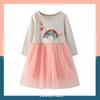 Girls' Spring Long-Sleeve Stylish Dress