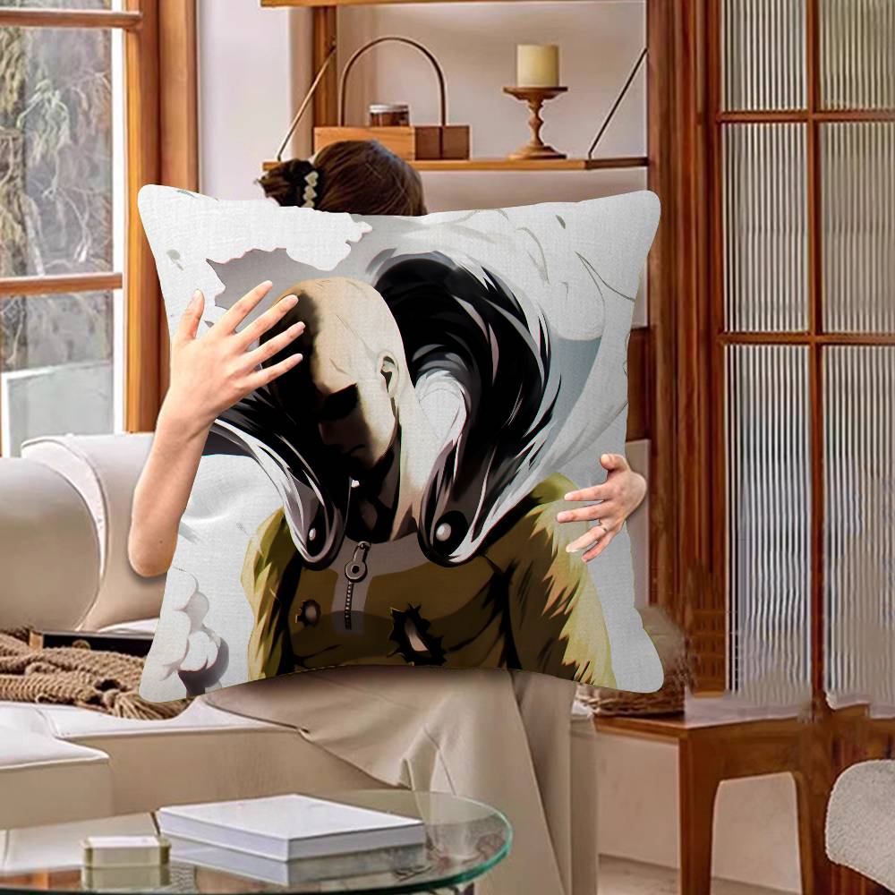pc Funny OOne PPunch Man anime Maple Design Cushion Cover Happy Autumn Harvest decor Holiday Decorati Pillow Cover