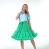 Adult Lolita Super Puffy Hexagonal Mesh Skirt Petticoat for Cosplay Dance