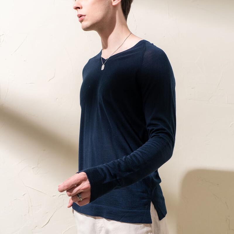 Men's 100% Merino Wool V-Neck Pullover