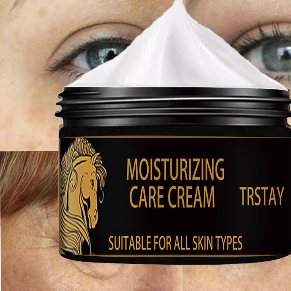 Hesteolje oppstrammende og reparerende øyekrem som bleker og lysner essens nærende ansiktshud anti-aldring ansiktskrem