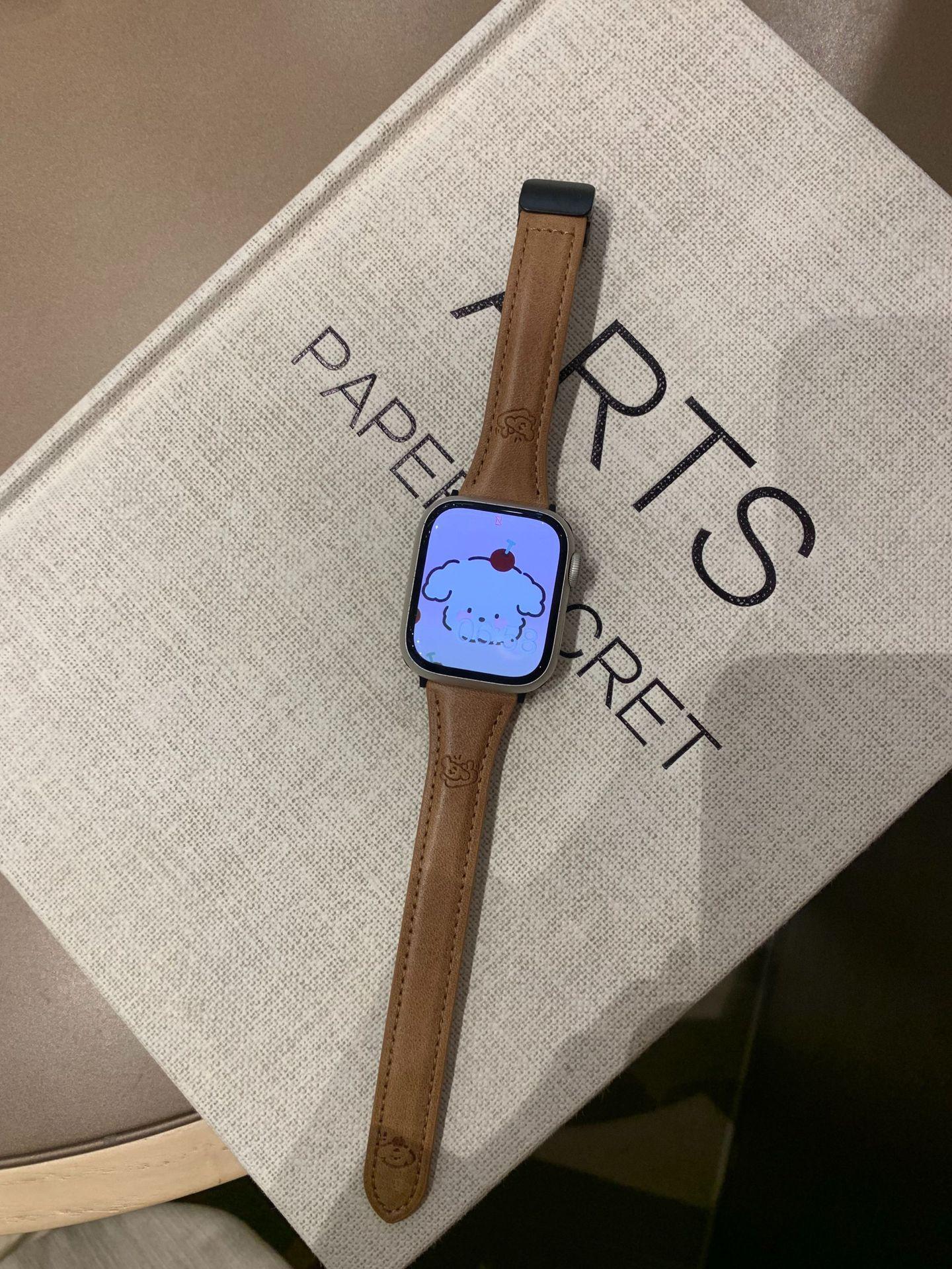 

Cute Puppy Magnetic Buckle Strap For Applewatch Apple Watch Strap Iwatch109876 Generation Se Self-test 20mm