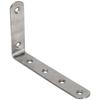ABUL-5Pcs 125X75mm L Shape Stainless Steel Shelf Corner Brace Angle Bracket