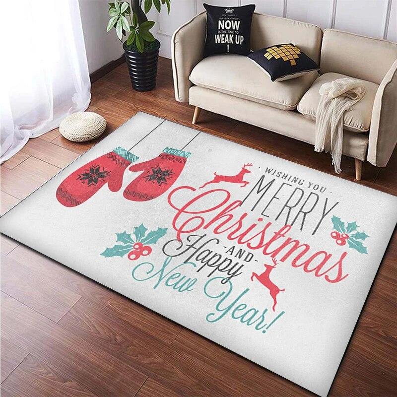 Christmas New Year Gift HD Printing Area Carpet, Living Room Sofa Decorative Carpet, Anti-skid Mat, Alfombras Direct Shipment