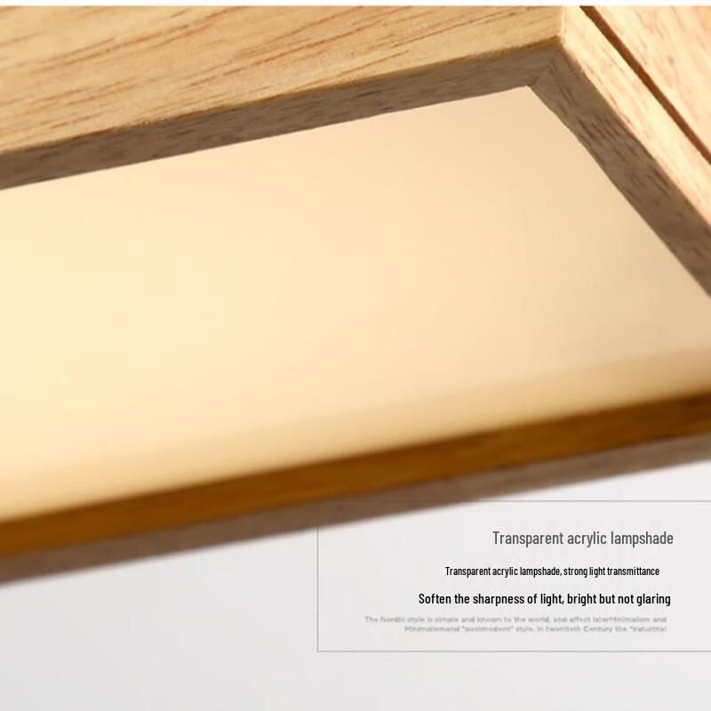 Nowoczesny Minimalistyczny Drewniany Żyrandol LED