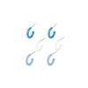 Peach Tea Silver Butterfly Stud Earrings - Elegant Design for Women