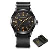 New Man Mechanical Pilot Wrist Watches Luxury Self Wind Leather Mechanic Male Clock Auto Date Relogio Masculino Gift for Men