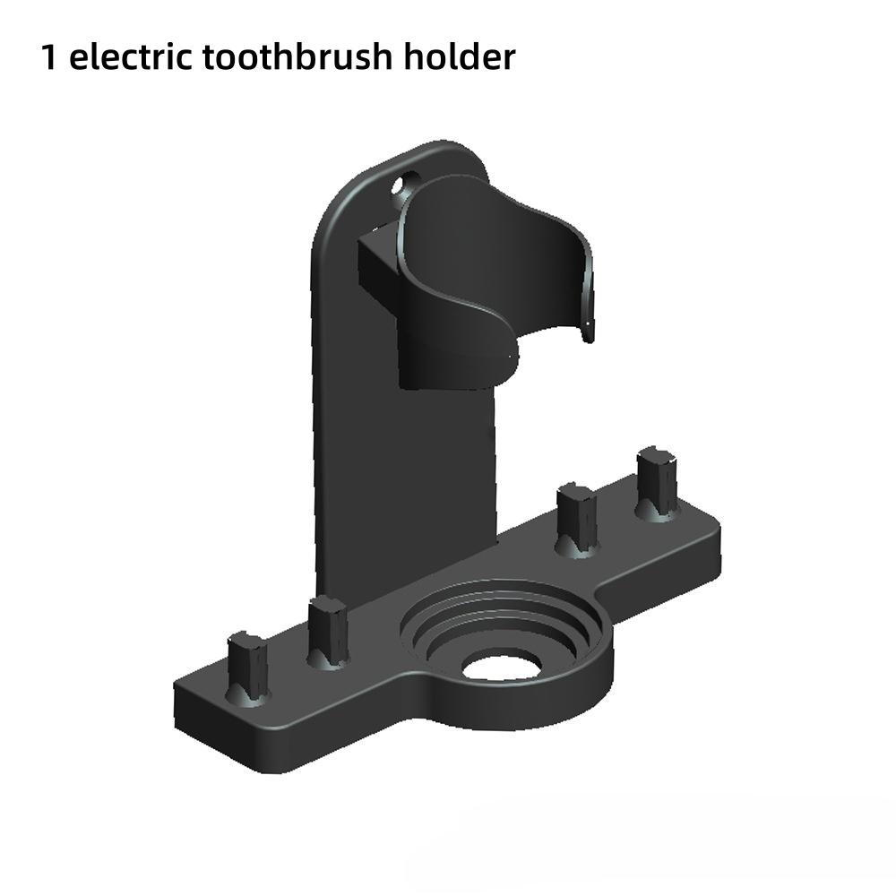 Wall Mount Electric Toothbrush Holder Brush Head Stander Electric Toothbrush Handle Support For Oral B White/Black