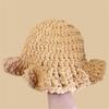 Oversized Hat Handwoven Flouncing Crocheted Hat for Music Festival Simple Flouncing Hat for Music Festival
