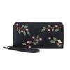 New Women's Embroidered Flower Pocket Wallet Card Position Wallet Multi Sensory Fashion Metall Women's Handheld Bag