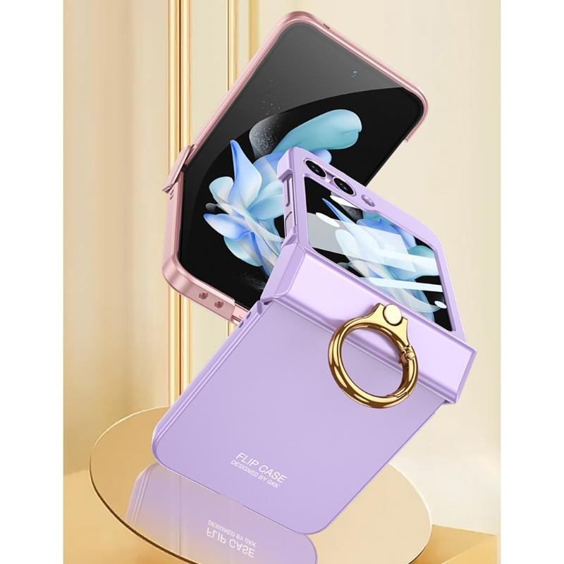 For Z Flip6 Scratch Resistant Smartphone Shell Magnetic Case With Hinge Guard, Full Body Sleeve, Integrated Screen Cover